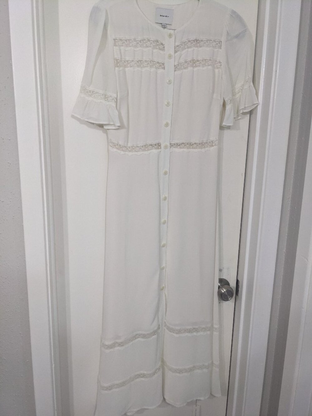 Reformation Woodson Dress Ivory Size 2